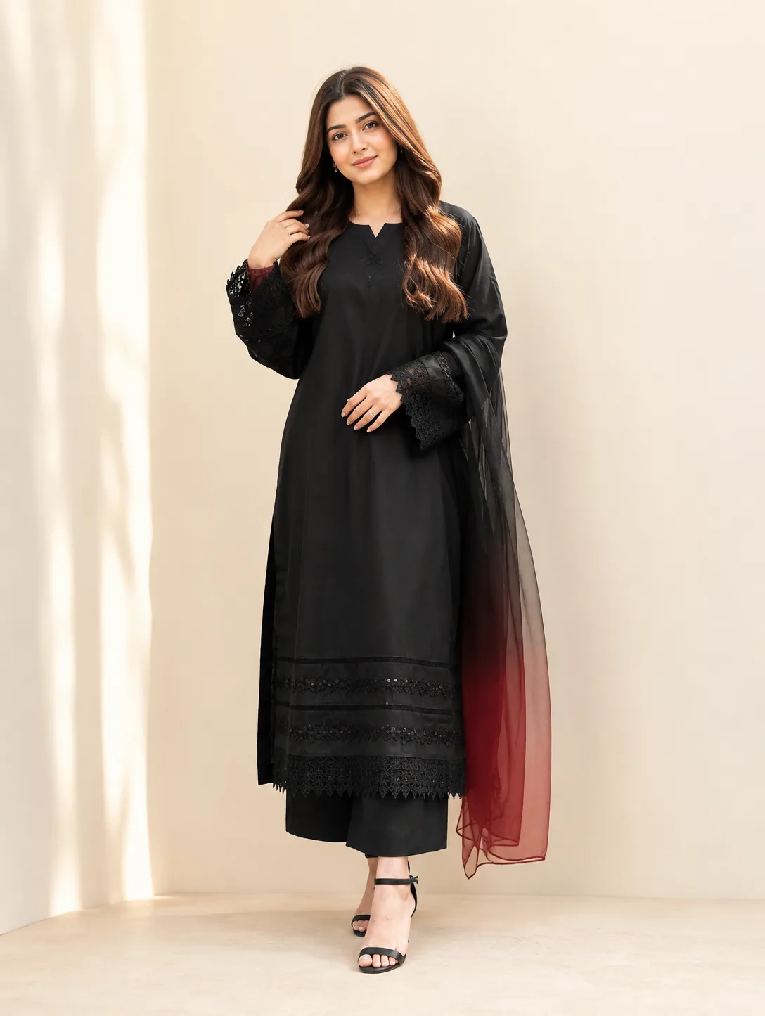 elegant-black-long-shirt-with-lace-detail