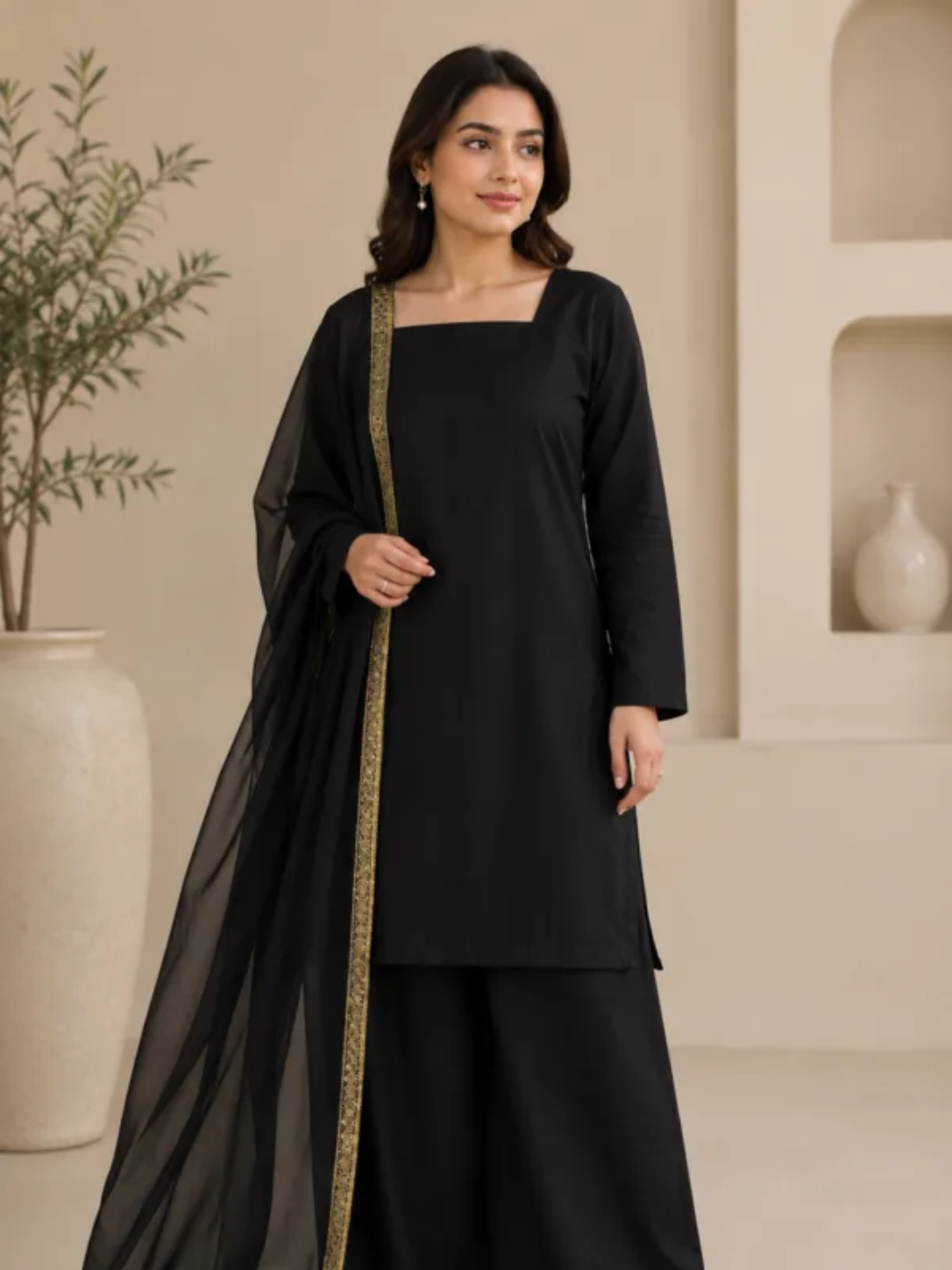 black-flapper-style-3-piece-suit-with-lace-border-dupatta