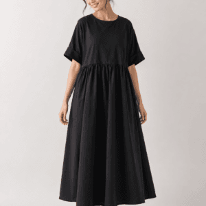 oversized cotton maxi frock