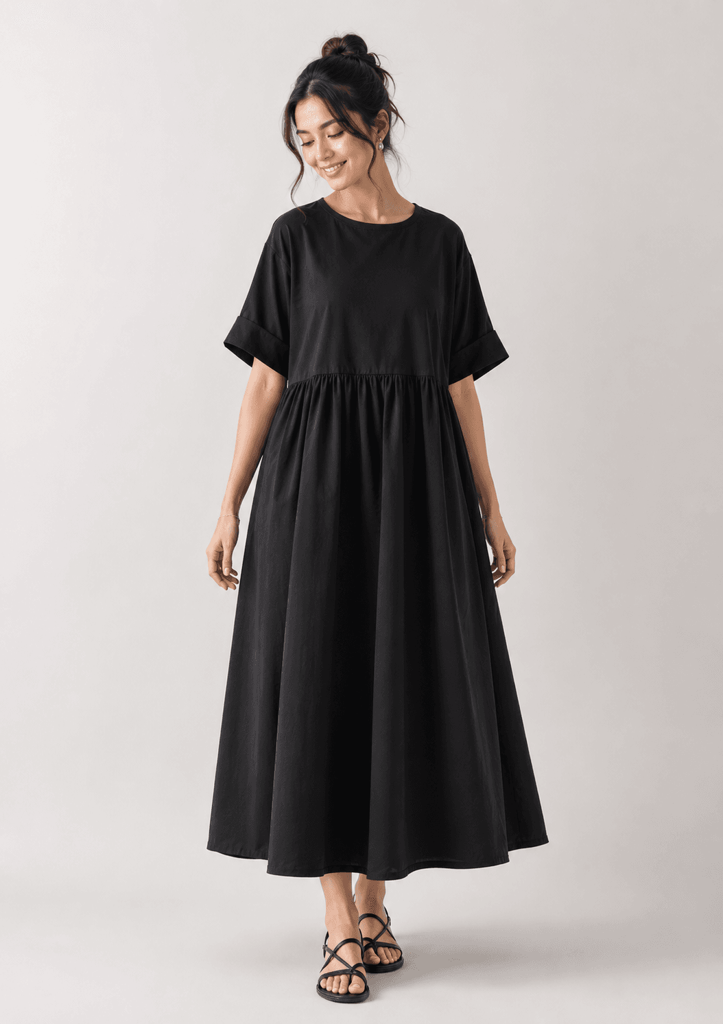 Oversized Cotton Maxi Frock