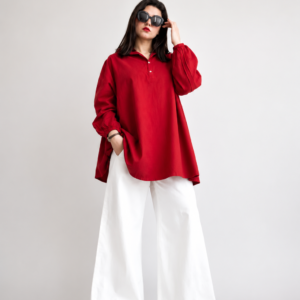 red white