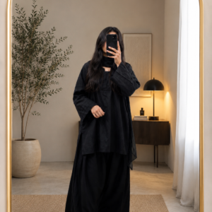 black farshi kurti