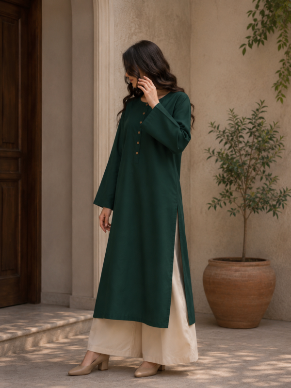 premium-dark-green-kurta-set