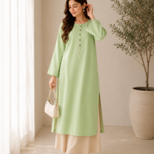 emerald grace – premium pista kurta set1