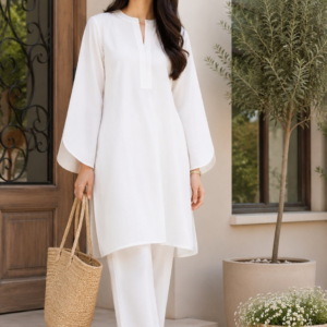 off white curve sleeves co ord set1
