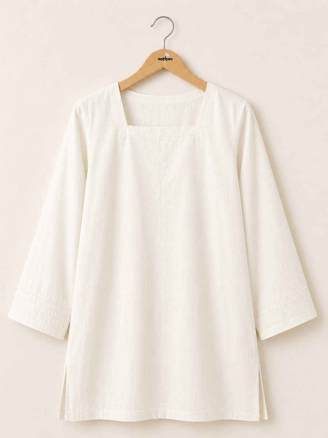 square offwhite short kurti front square offwhite short kurti front