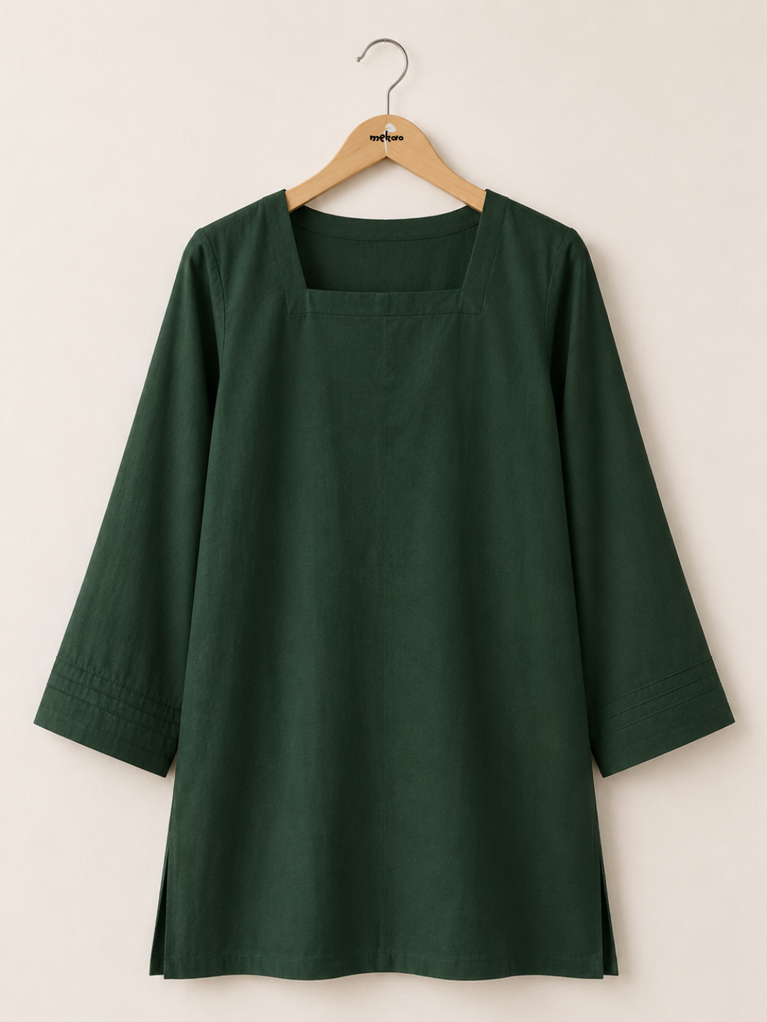 square green short kurti front square green short kurti front