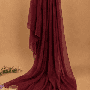 burgundy maroon chiffon dupatta