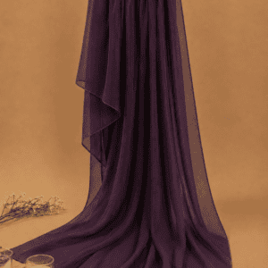 deep plum chiffon dupatta