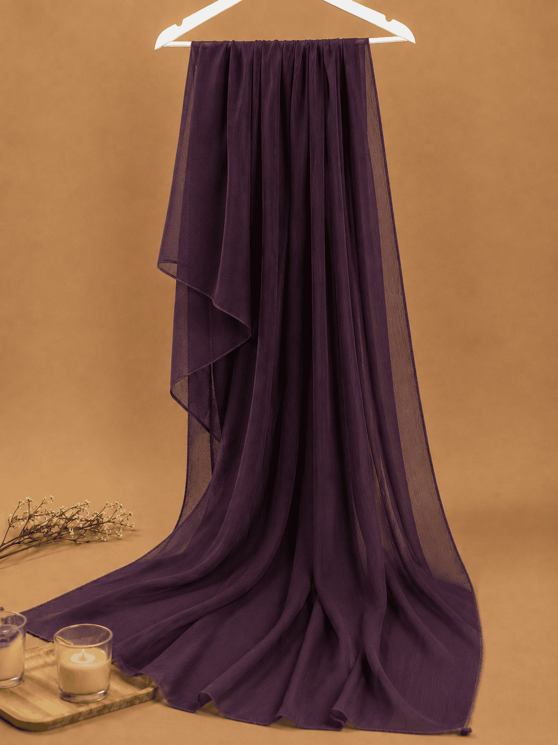deep-plum-chiffon-dupatta