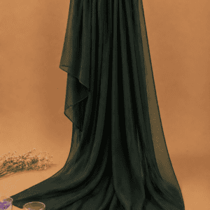 midnight green chiffon dupatta