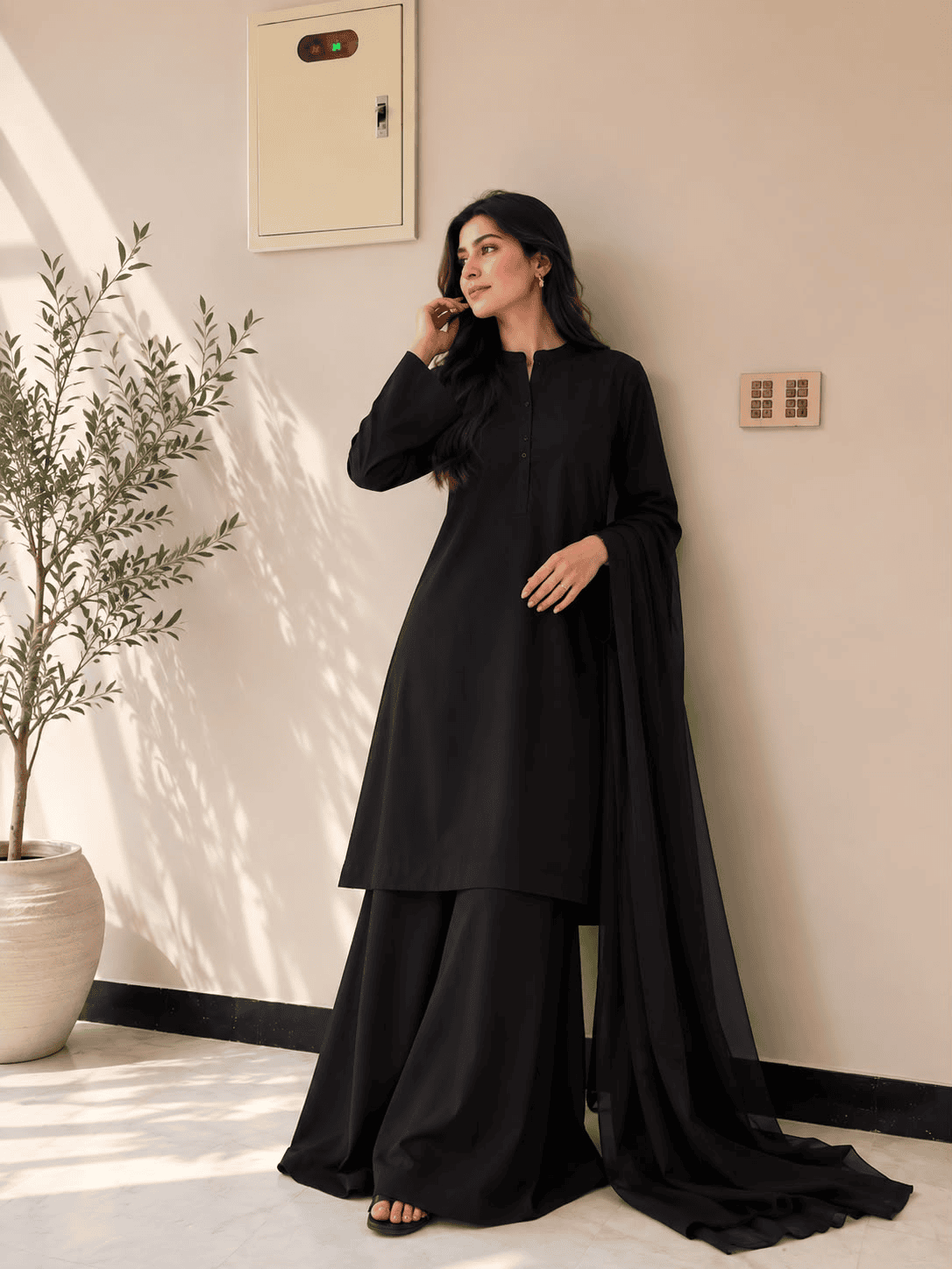 noir-grace-black-cotton-3-piece-suit