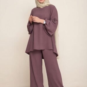 chic textured georgette co ord set third