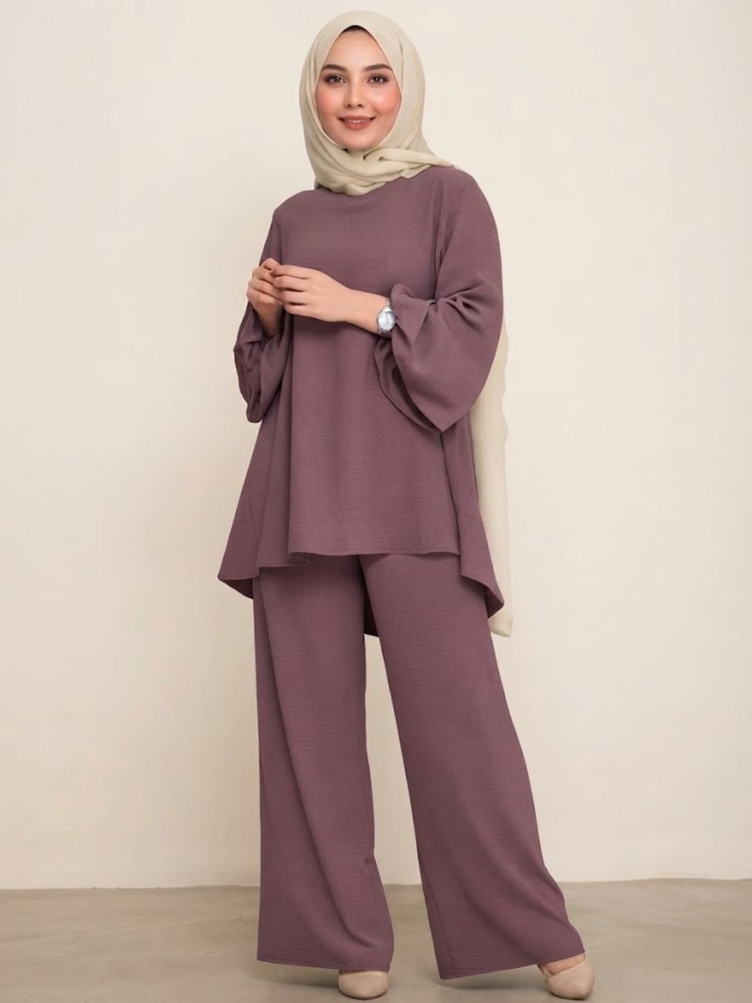 chic-textured-georgette-co-ord-set-casual-modest-wear