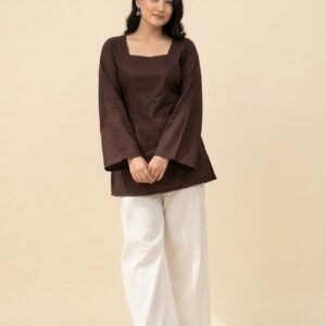 classy chocolate brown cord set