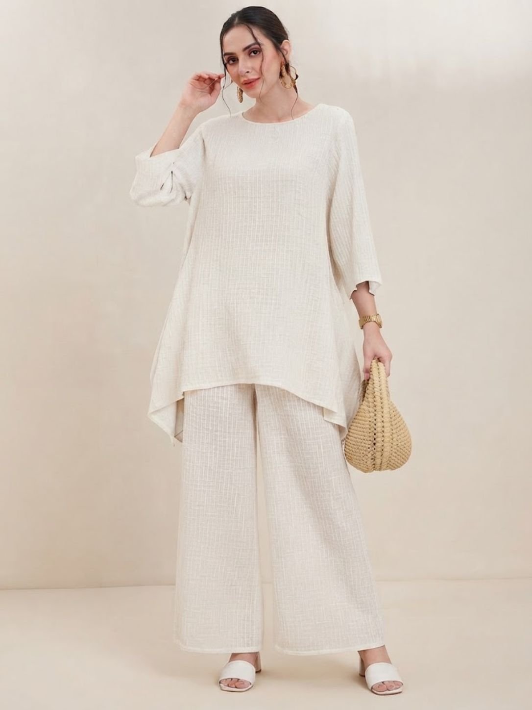off-white-textured-co-ord-set-for-women-luxury-casual-wear